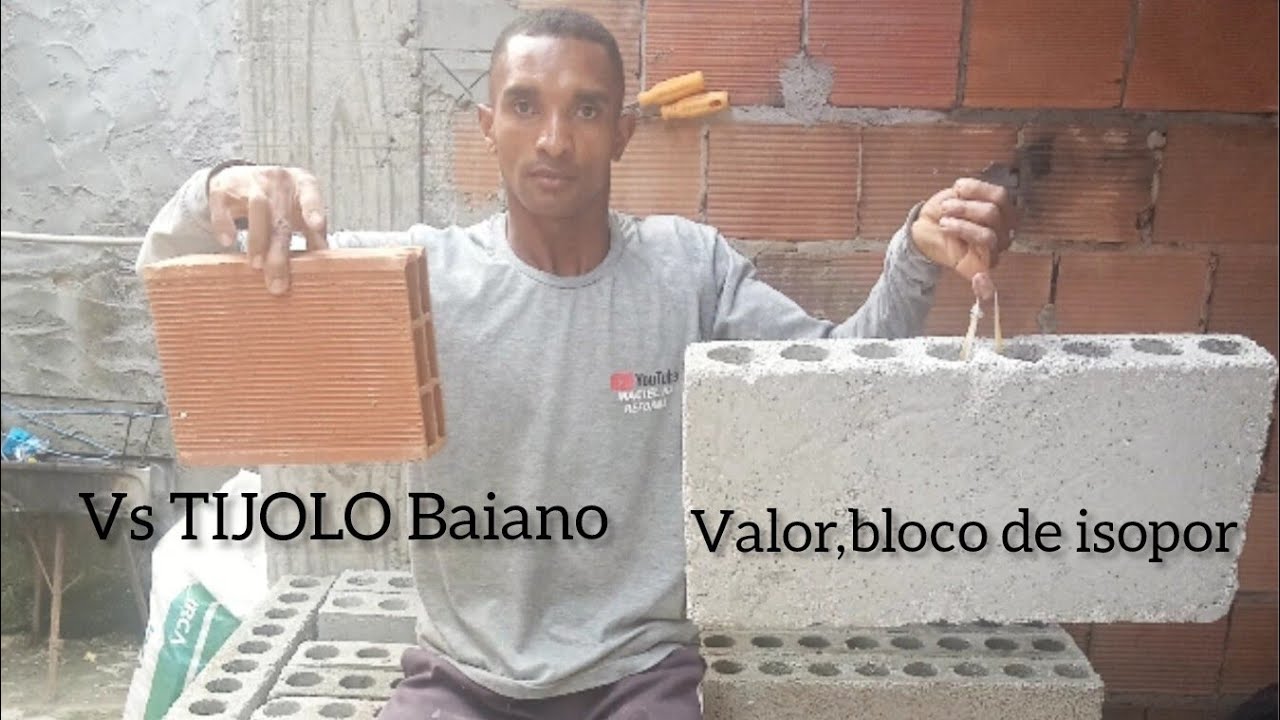 VALOR $,BLOCO DE ISOPOR Vs TIJOLO BAIANO!