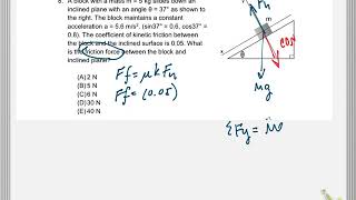 AP Physics C Dynamics MC #8