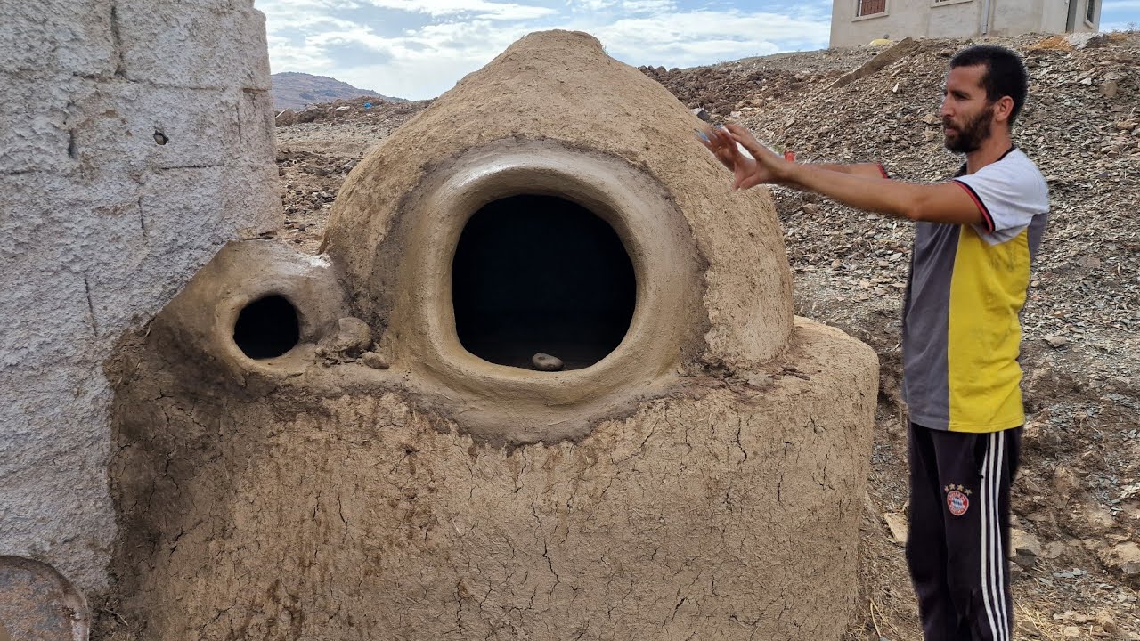 بناء فرن حطب المعروف بالريفية بثاينوة بطريقة تقليدية../حلقة 01