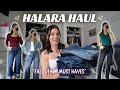 HALARA JEANS TRY ON HAUL | cargo denim, wide leg jeans, high waisted, low rise, baby bump friendly