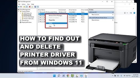 How to Remove Printer Driver on Windows 11