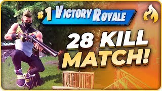 28 kill solo squad! elim pb in siphon ltm | fortnite br gameplay | raysfire