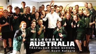 Scott Katsura Conducts Inspirational Mantra for Students in Melbourne, Australia