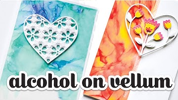 Alcohol Ink on Vellum