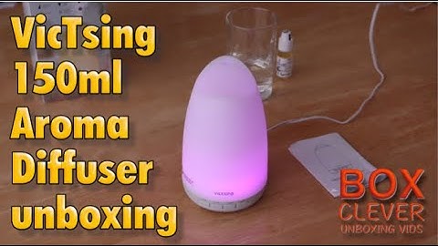 VicTsing 150ml Aroma Diffuser unboxing and guide (HM196C)