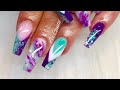 COLOUR BLOCK ACRYLIC NAILS | COLLABORATION WITH STACEY WARD