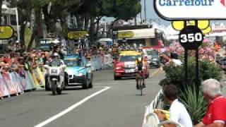 Lance Armstrong Finishing 2009 Tour De France Time Trial
