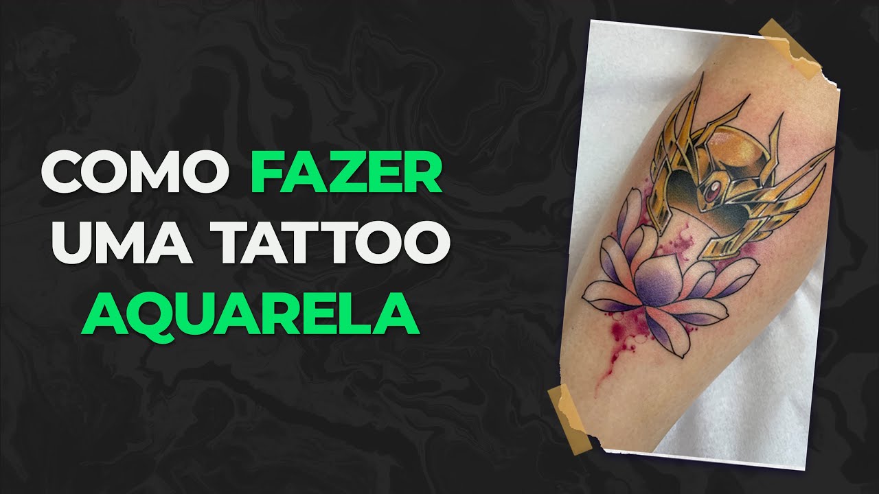 Como fazer uma tattoo aquarela
