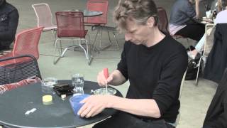 Installation of a Deaddrop-USB Stick at HeK (House of Electronic Arts Basel)