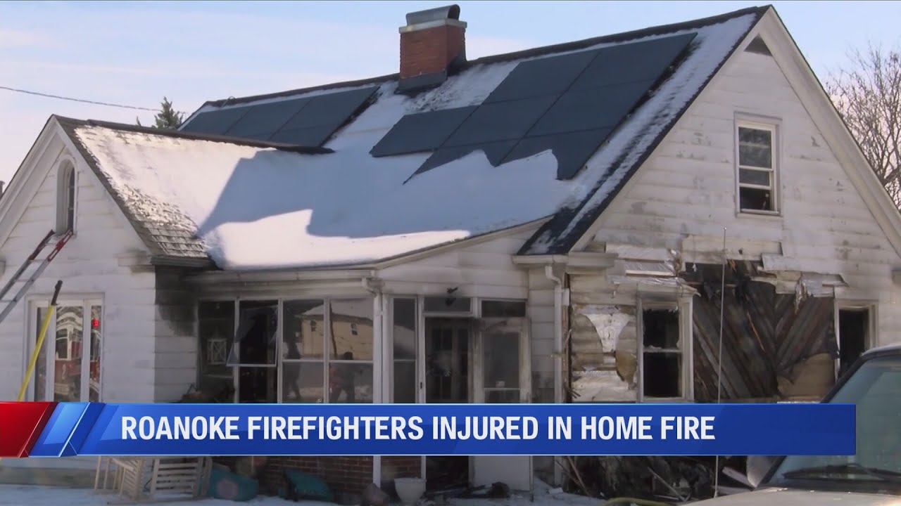 Firefighter critically injured in Roanoke structure fire - YouTube