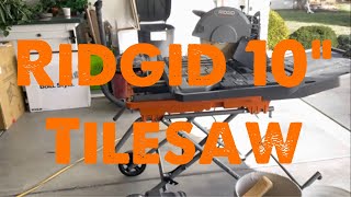 Ridgid Tile Saw - 10 Inch - Review - The Beast