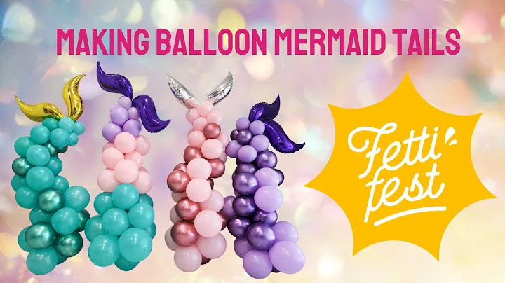 How to Make a Mermaid Tail Balloon Garland Mini