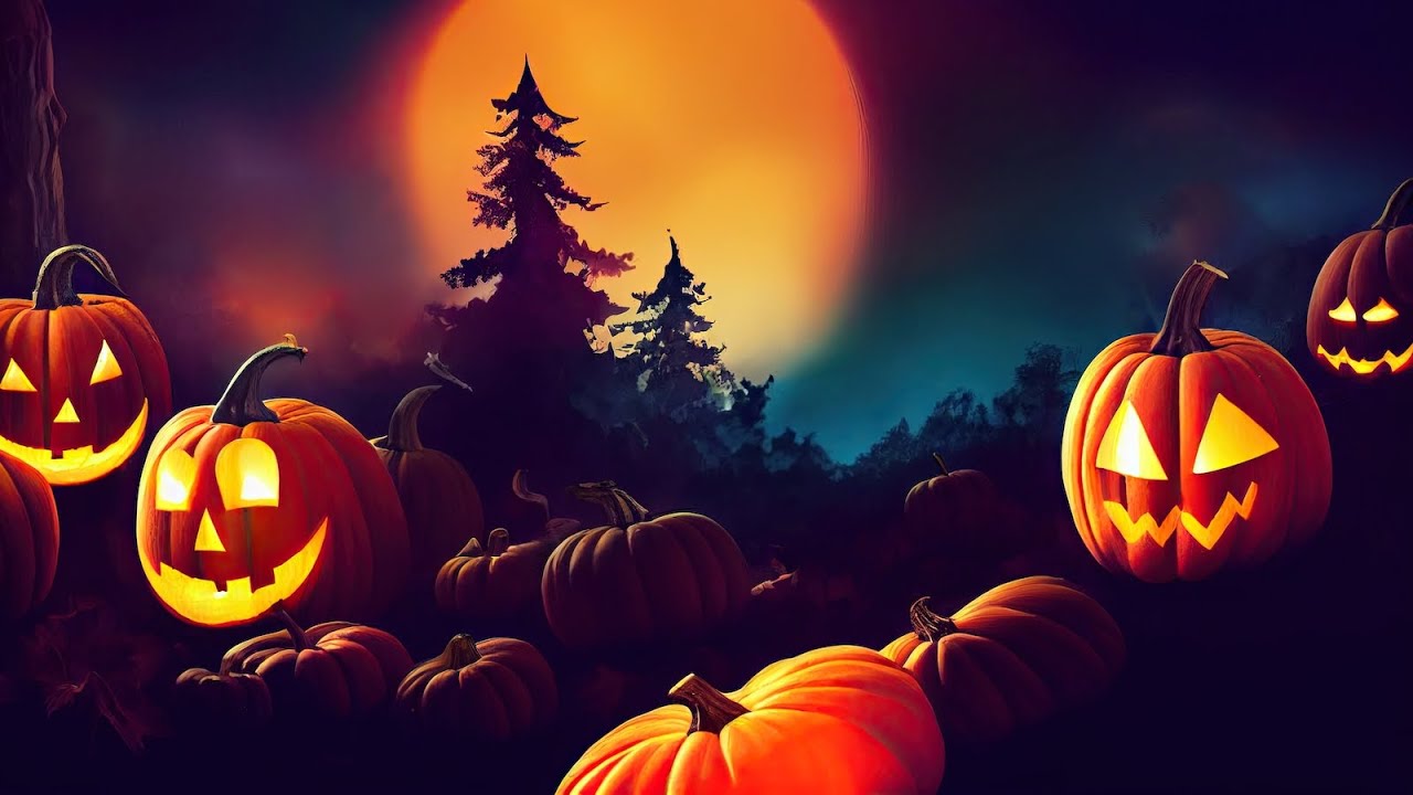 Relaxing Halloween Music - Spooky Halloween Forest ★721 | Dark, Forest ...