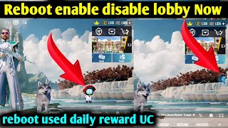 How To Remove Reboot Lobby enable disable  Remove bgmi Free Buddy From pubg/BGMI New best update screenshot 3