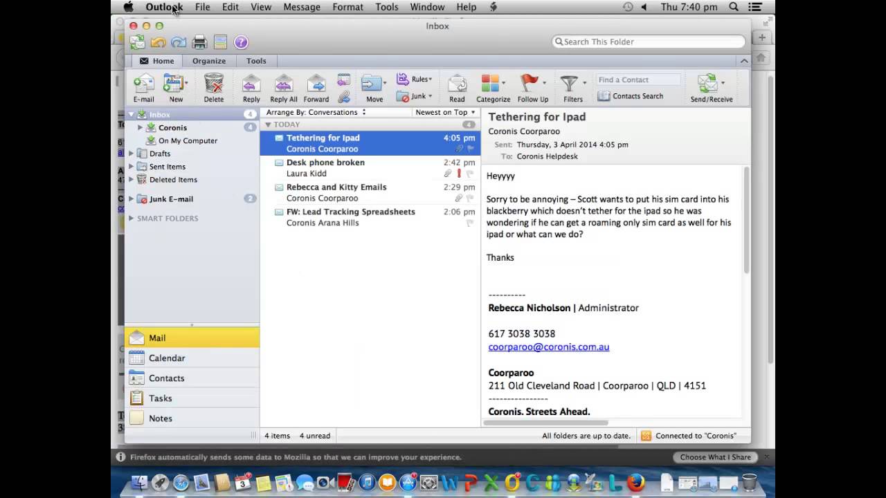 how to add an email to outlook on mac