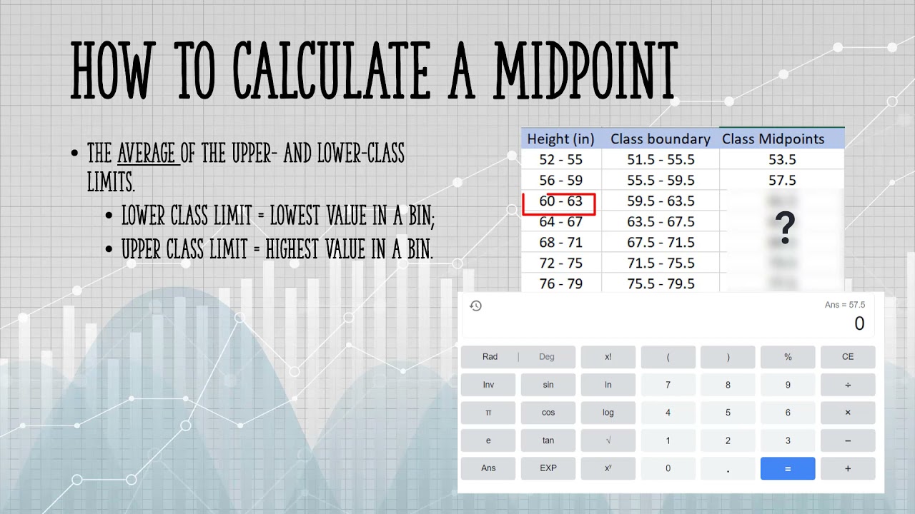 how-to-find-midpoint-class-mark-for-frequency-distribution-table-youtube