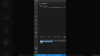 Calculator in python in 1 row of code #shorts