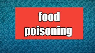 شرح food poisoning البكتيريا المسببهstaphylococcus#الصحه