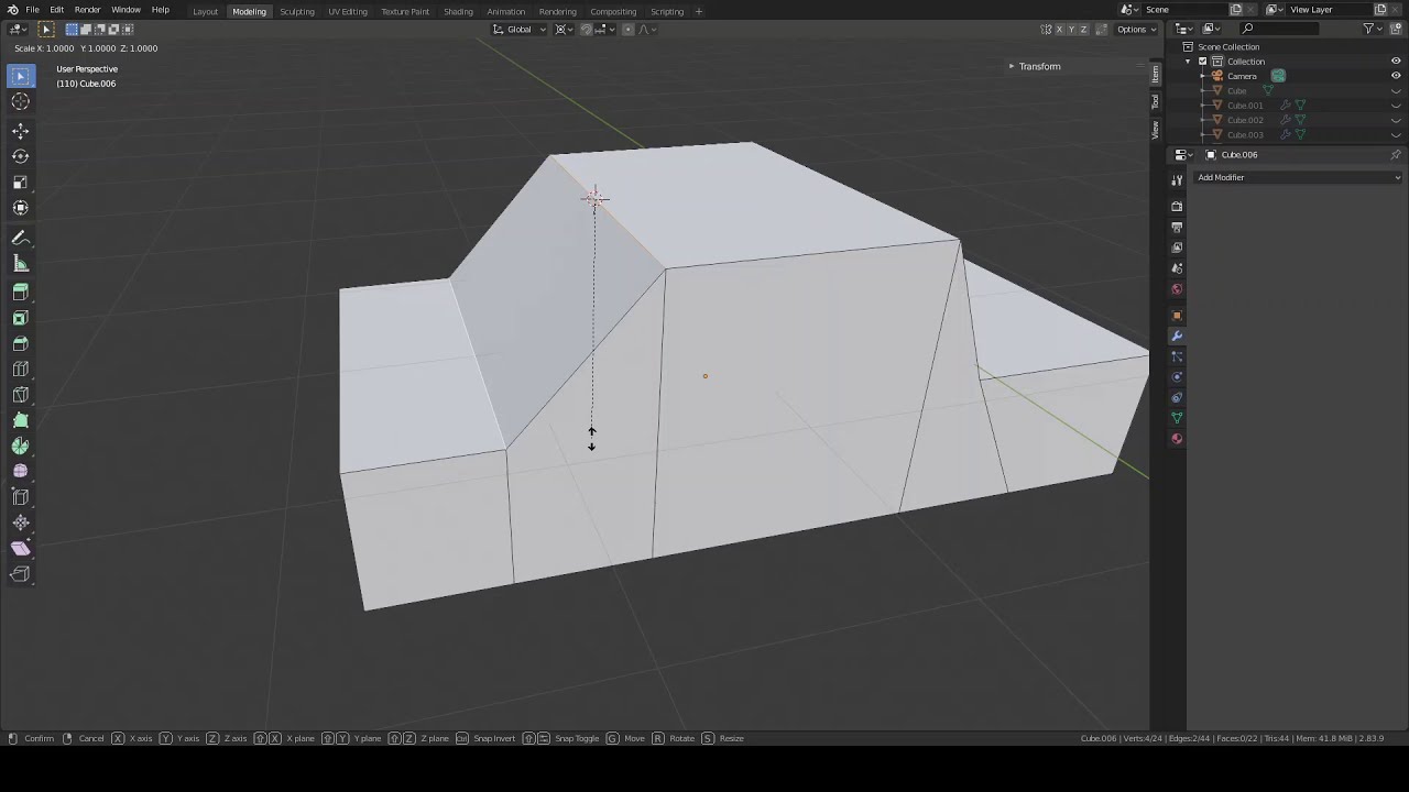 How to Align Edges (or Vertices / Faces) in Blender 2.8 - YouTube