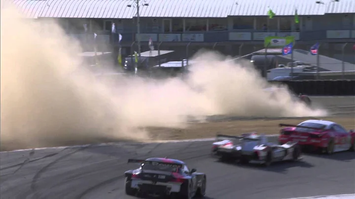 #62 and #52 Contact - Laguna Seca - ALMS - Tequila Patron - Racing - Sports Cars - ESPN