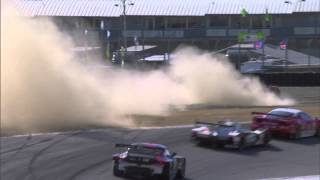 #62 and #52 Contact - Laguna Seca - ALMS - Tequila Patron - Racing - Sports Cars - ESPN