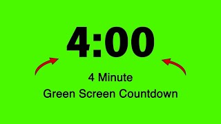 4 minute timer green screen