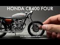 Building aoshima 112 honda cb400 four scale model custom