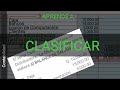 COMO HACER una CLASIFICACION de CUENTAS [CONTABILIDADD] BIEN EXPLICADO