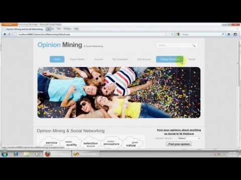 Opinion Mining u0026 Social Networking a Promising match Project