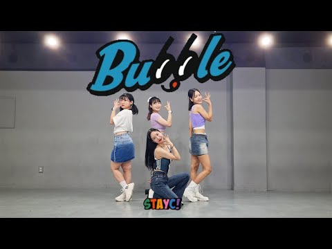 [MIRRORED]스테이씨 STAYC-버블 BUBBLE 안무 거울모드ㅣbubble cover danceㅣ4인버전ㅣHAPPINESS 해피니스 댄스팀