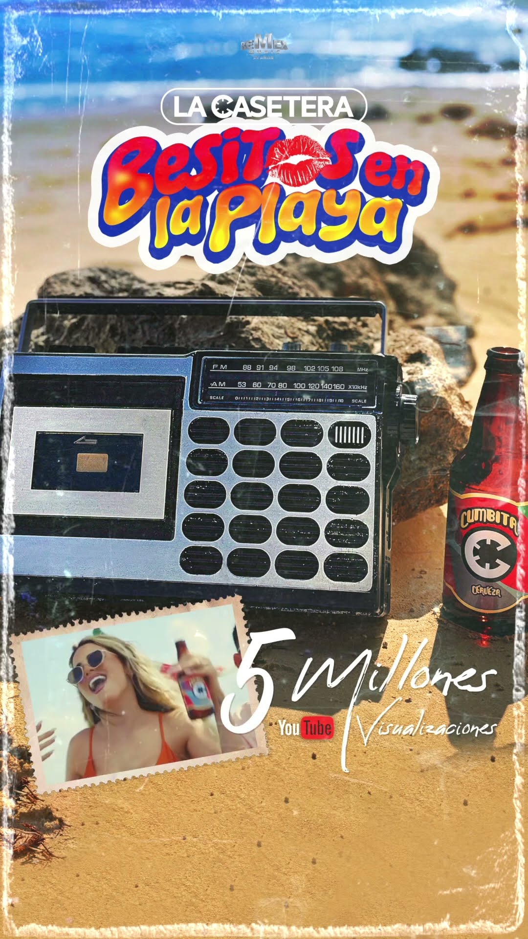 El amor por #BesitosEnLaPlaya ??️ de La Casetera sigue creciendo y ya llego a 5 MILLONES de vistas