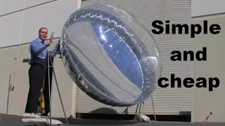 Solar power plants made from mirror balloons