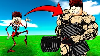 ИЗ ДРЫЩА В МЕГА КАЧКА В СИМУЛЯТОРЕ СИЛЫ Strength Simulator РОБЛОКС !