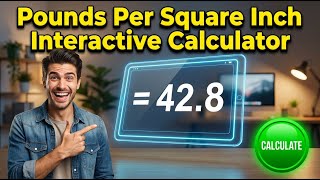 Pounds Per Square Inch Interactive Calculator - Instructions Video