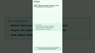 AIP-C01 Exam: Bedrock Batch Inference in 60s ☁️ #Shorts