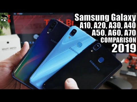 Samsung Galaxy A10 - A70 2019 Series  Full Comparison