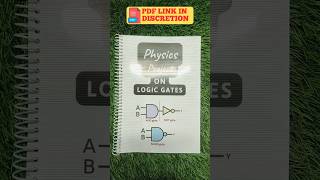 Physics Project On Logic Gates || #diy #project #class12 #physics