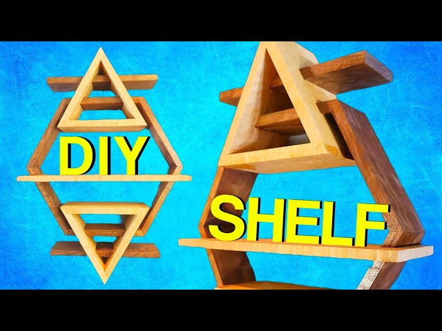 DIY Geometric Wall Shelves – Teenage Grandma