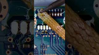 Don’t forget to use flux when wicking solder!