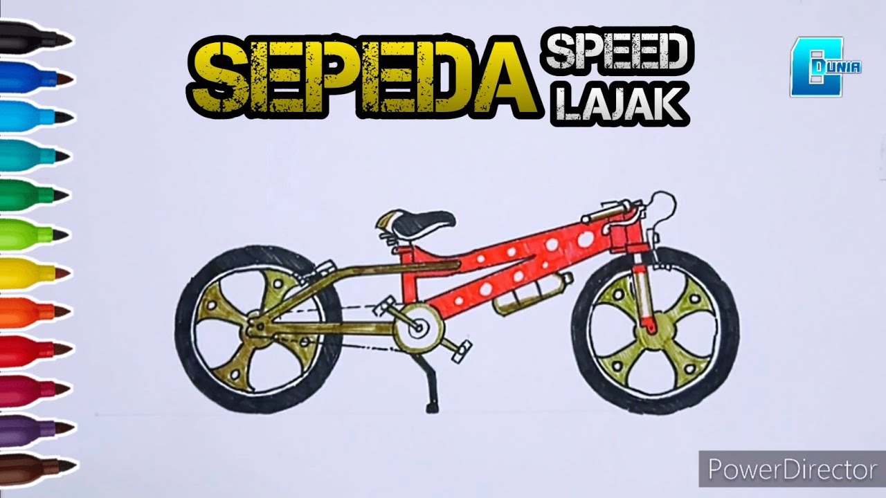 CARA LUKIS BASIKAL LAJAK || SEPEDA LAJAK - YouTube