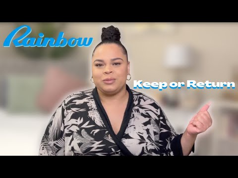 RAINBOW CLEARANCE HAUL | Keep OR Return? Plus Size Summer Fashion | Apple Shaped | Brittney Giselle