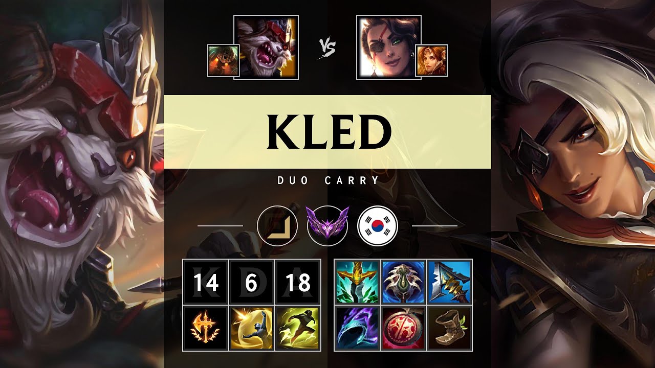 Kled ADC vs Samira - KR Master Patch 25.19