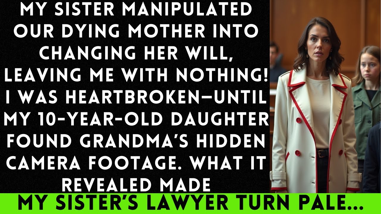 My Sister Stole My Inheritance — Weeks Later, My 10-Year-Old Daughter Exposed Her Secret...