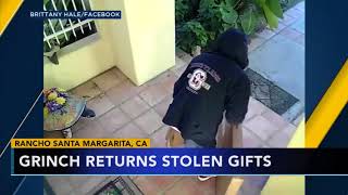 Thief Returns Stolen Gifts