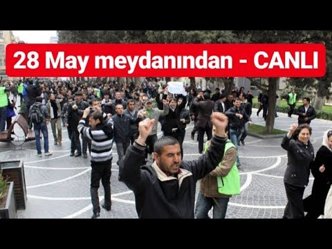 19 oktyabr mitinqi - 28 may meydanı - CANLI