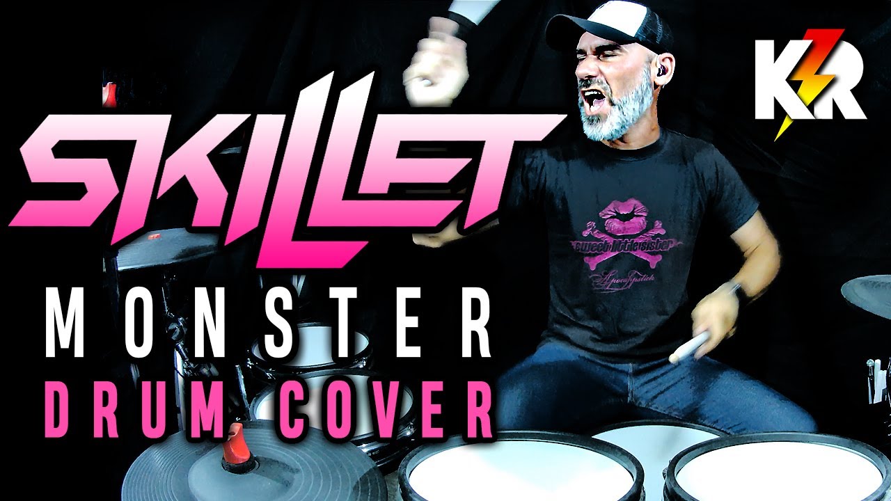 SKILLET ⚡ Monster (Drum Cover) Millenium MPS850 EDrum Set 🚀 YouTube