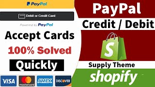 💲💲💰Shopify Supply Theme Add PayPal Smart Buttons Credit Debit Card | 🤑🤑Quickly Copy & Paste