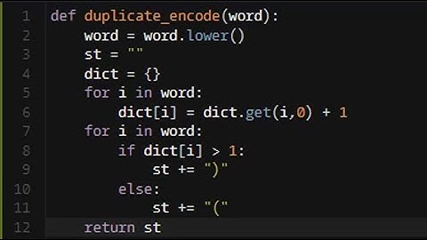 Python - Duplicate Encoder | 6KYU