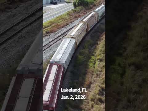 #train 604, #drone view. Lakeland, Florida. #shorts