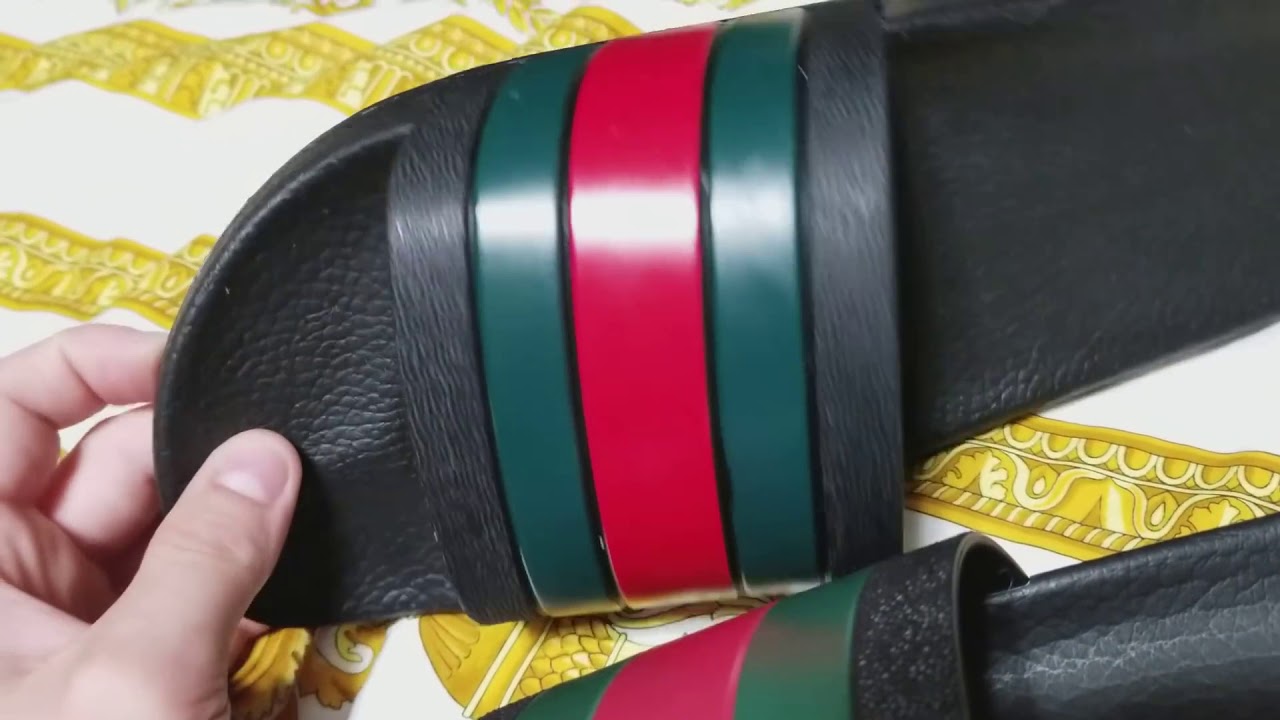 Authentic VS Replica GUCCI Flip Flop Real VS Fake Comparison - YouTube